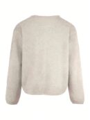 Cardigan de Punto Elegante con Botones Decorativos y Cuello Redondo