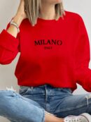 Buzo Casual con Estampado de Milán y Manga Larga
