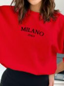 Buzo Casual con Estampado de Milán y Manga Larga
