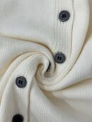 Top Casual Tejido en Punto con Botones y Cuello Redondo