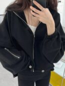 Buzo con Capucha y Bolsillos para Mujer - Cierre Frontal