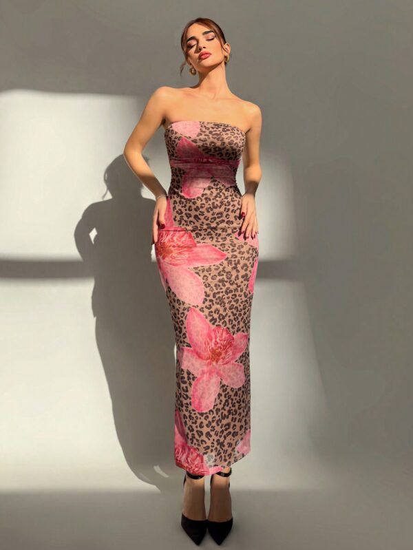 Vestido Tubo Asimétrico para Cena Romántica sin Mangas - Image 11