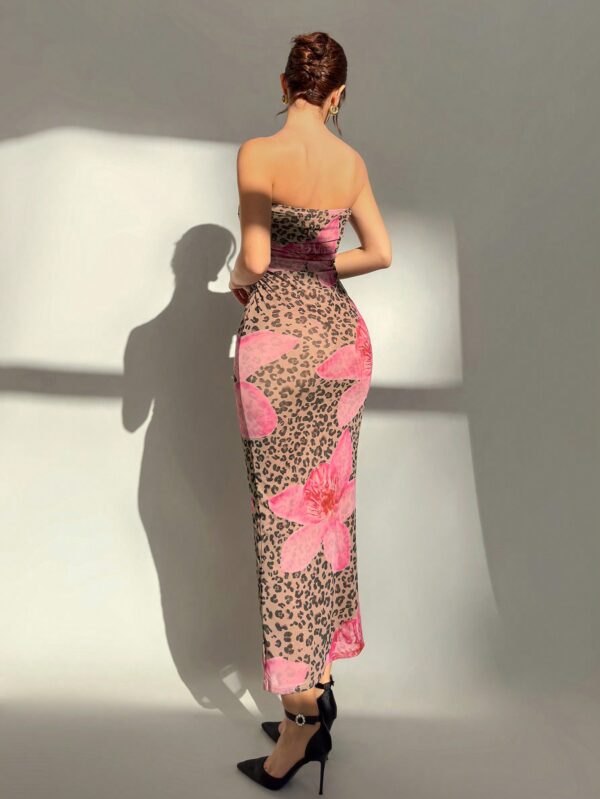 Vestido Tubo Asimétrico para Cena Romántica sin Mangas - Image 12