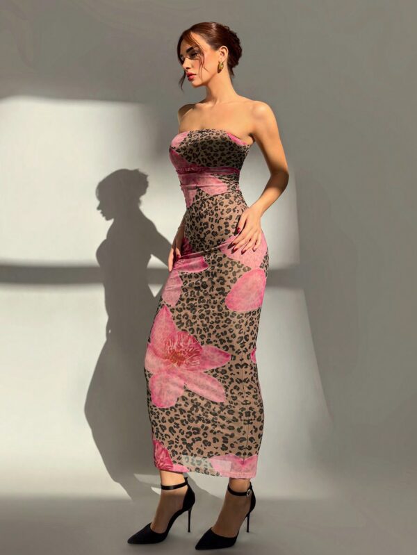 Vestido Tubo Asimétrico para Cena Romántica sin Mangas - Image 13