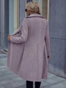 Abrigo Elegante de Doble Botonadura con Cuello Solapa