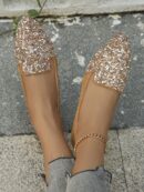 Zapatos Planos Estampados con Punta Afilada y Diseño Deslizable