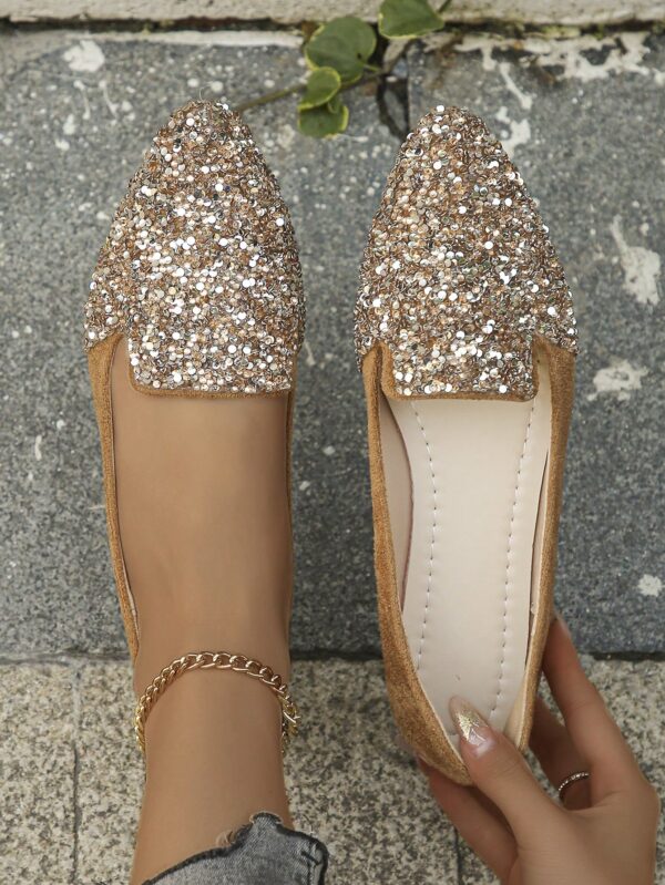 Zapatos Planos Estampados con Punta Afilada y Diseño Deslizable - Image 11