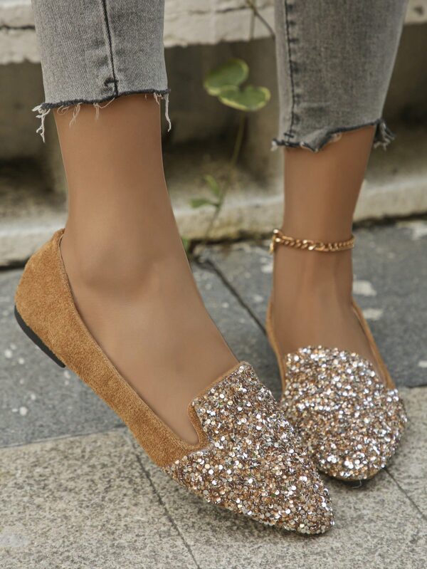 Zapatos Planos Estampados con Punta Afilada y Diseño Deslizable - Image 13