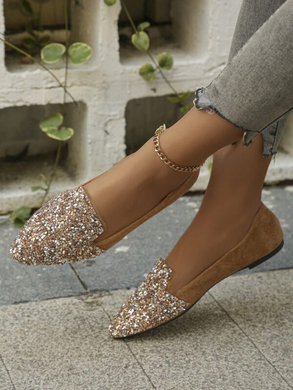 Zapatos Planos Estampados con Punta Afilada y Diseño Deslizable - Image 14