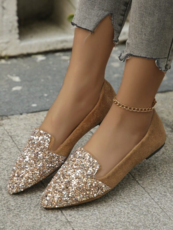 Zapatos Planos Estampados con Punta Afilada y Diseño Deslizable - Image 15
