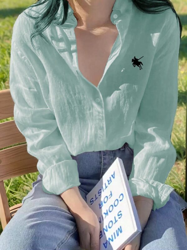 Camisa Estampada con Manga Larga y Hombros Caídos - Image 28