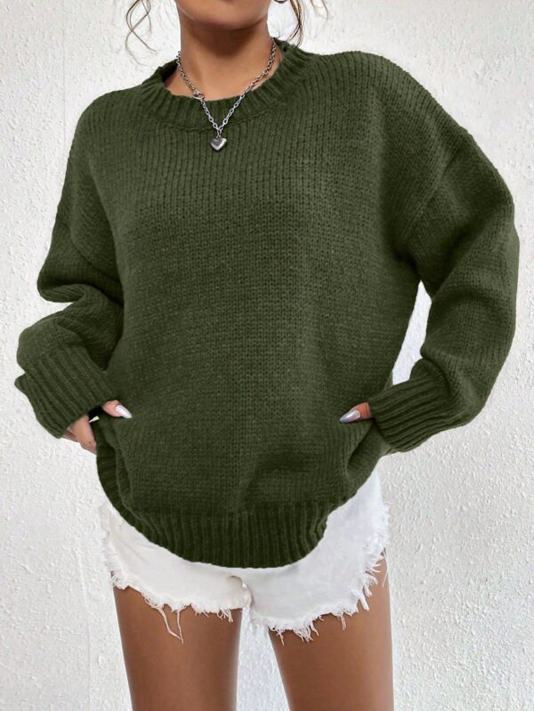 Sweater Casual de Mujer con Manga Larga y Cuello Redondo - Image 43