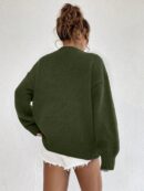 Sweater Casual de Mujer con Manga Larga y Cuello Redondo