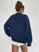 Sweater Casual de Mujer con Manga Larga y Cuello Redondo