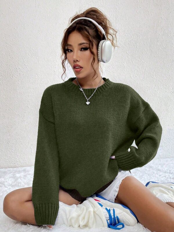 Sweater Casual de Mujer con Manga Larga y Cuello Redondo - Image 46