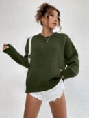 Sweater Casual de Mujer con Manga Larga y Cuello Redondo