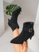 Botines de Mujer con Cierre Lateral y Tacón Delgado