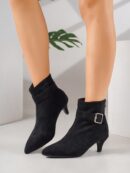 Botines de Mujer con Cierre Lateral y Tacón Delgado