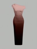 Vestido Largo Asimétrico Elegante Ajustado