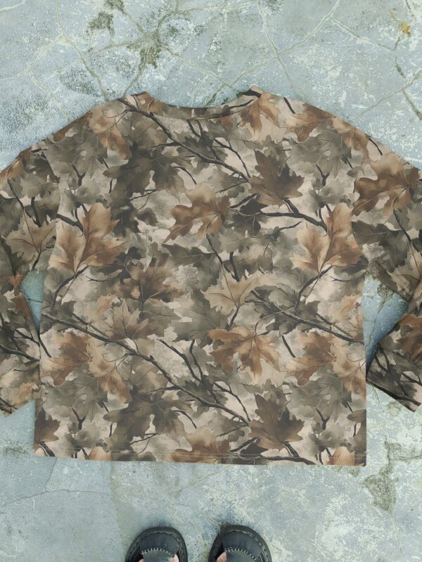 Buzo Cuello Redondo Camuflado Manga Larga para Mujer - Image 8
