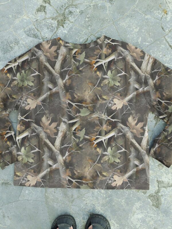 Buzo Cuello Redondo Camuflado Manga Larga para Mujer - Image 5