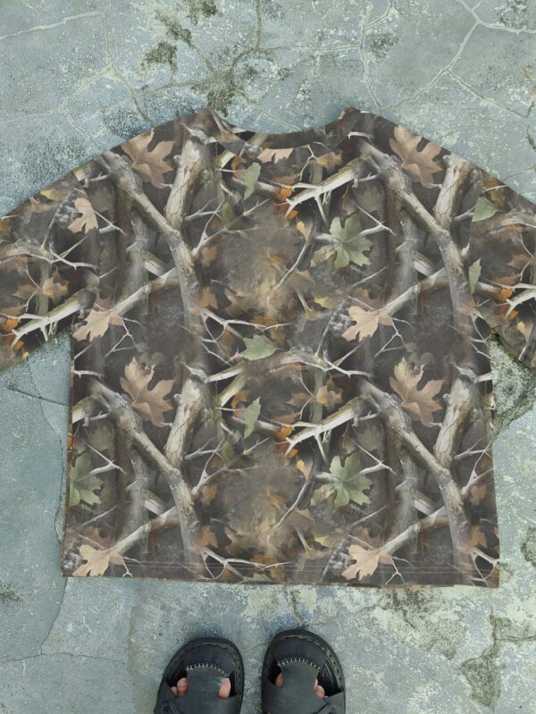 Buzo Cuello Redondo Camuflado Manga Larga para Mujer - Image 6
