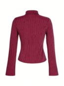 Camisa a Rayas de Manga Larga para Mujer Estilo Casual