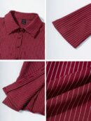 Camisa a Rayas de Manga Larga para Mujer Estilo Casual