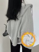Buzo con Capucha y Bolsillos para Mujer - Cierre Frontal