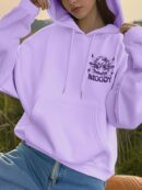 Buzo Casual con Capucha, Estampado y Mangas Largas