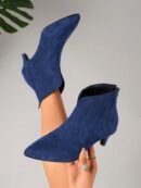 Botines de Mujer con Cierre Lateral y Tacón Delgado