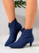 Botines de Mujer con Cierre Lateral y Tacón Delgado
