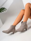 Botines de Mujer con Cierre Lateral y Tacón Delgado