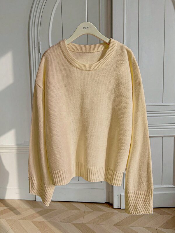 Sweater de Punto Liso Manga Larga para Mujer - Image 35