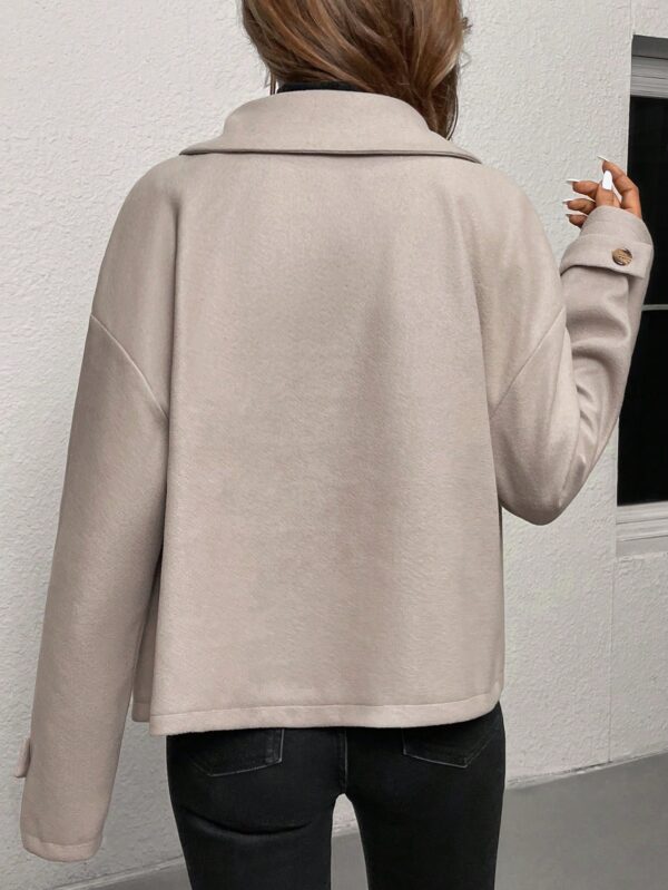 Abrigo Cocoon Casual para Mujer de Hombros Caídos - Image 20