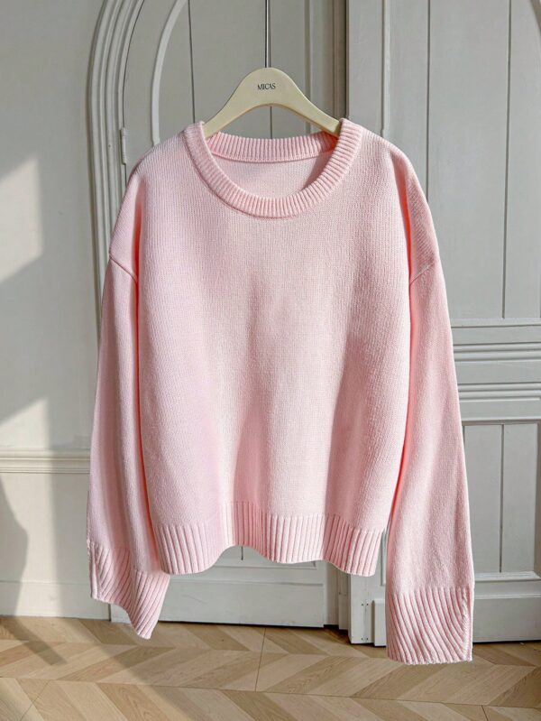 Sweater de Punto Liso Manga Larga para Mujer - Image 5