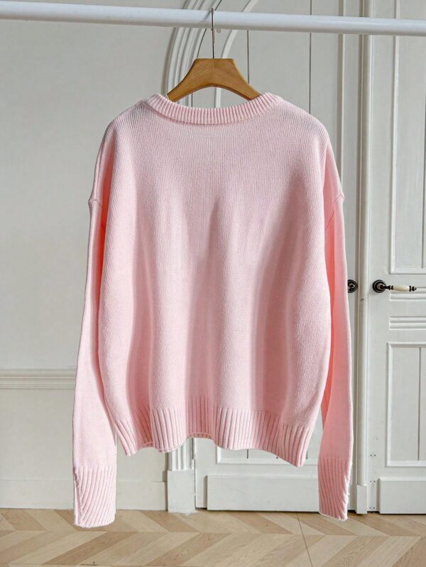 Sweater de Punto Liso Manga Larga para Mujer - Image 6