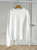 Sweater de Punto Liso Manga Larga para Mujer