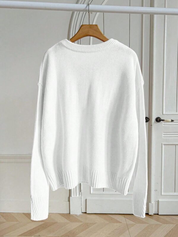 Sweater de Punto Liso Manga Larga para Mujer - Image 12