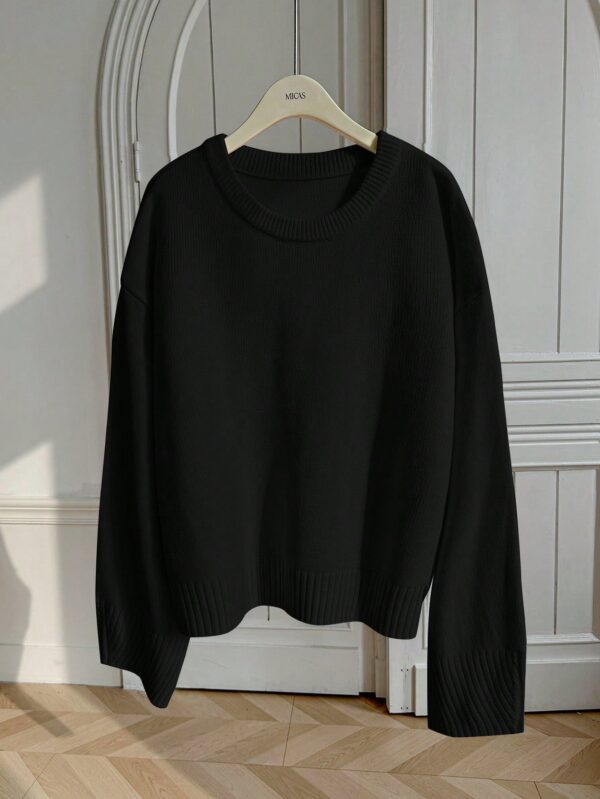 Sweater de Punto Liso Manga Larga para Mujer - Image 24