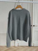 Sweater de Punto Liso Manga Larga para Mujer