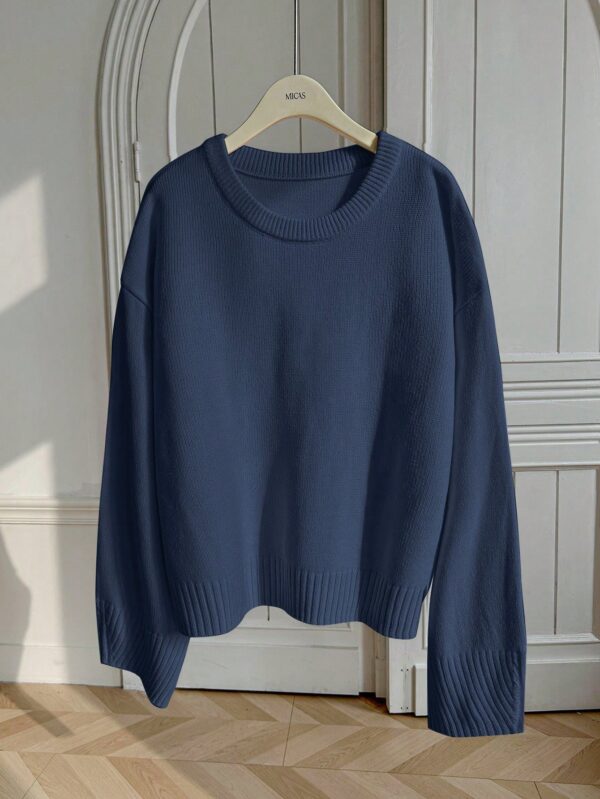 Sweater de Punto Liso Manga Larga para Mujer - Image 50