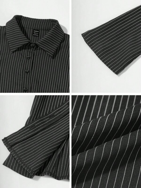 Camisa Casual a Rayas Manga Larga - Image 8