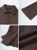 Camisa a Rayas de Manga Larga para Mujer Estilo Casual