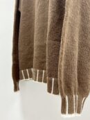 Sweater Casual Oversize con Cuello y Puños Estampados