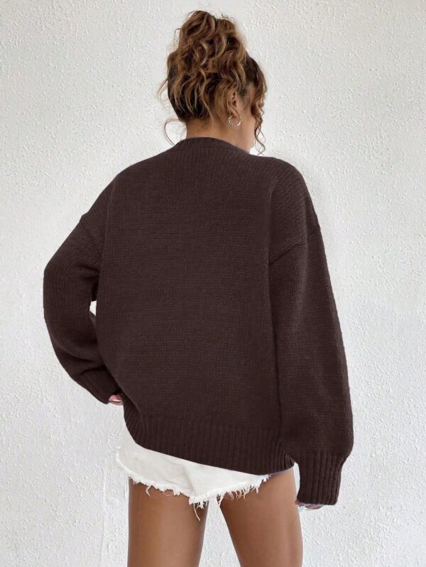 Sweater Casual de Mujer con Manga Larga y Cuello Redondo - Image 9