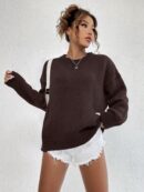 Sweater Casual de Mujer con Manga Larga y Cuello Redondo