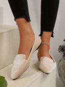 Mocasines Elegantes de Gamuza Negra con Punta Afilada