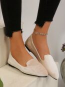 Mocasines Elegantes de Gamuza Negra con Punta Afilada