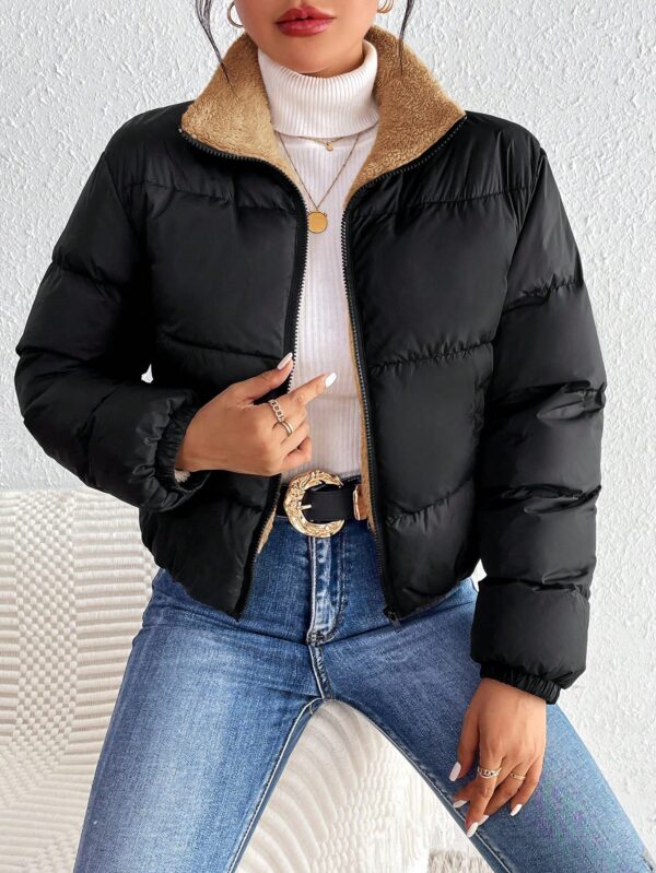 Campera Térmica Corta con Cierre y Cuello Alto - Image 29